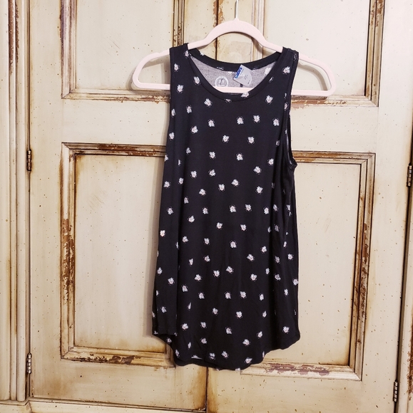 24/7 maurices floral super soft long tank top S